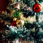 bauble balls hang on christmas tree