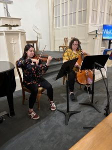 Allison Rayne and Alyssa Jutting perform.
